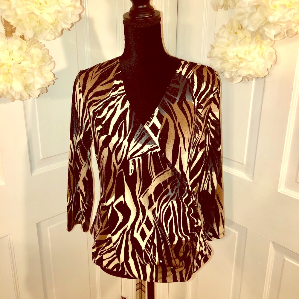 Collection dressbarn  Women’s Animal Print Top